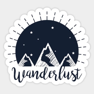 Wanderlust - Travel and Explore Motivation Sticker